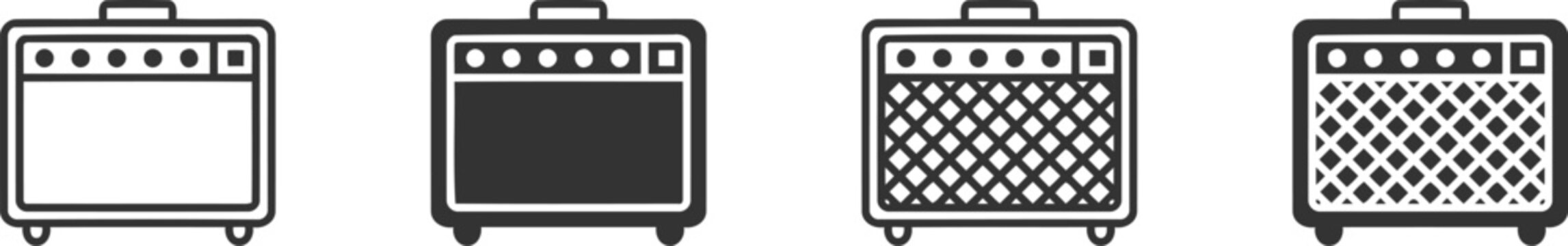 Guitar amp icon vector illustration.