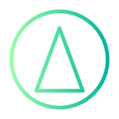 triangle gradient icon