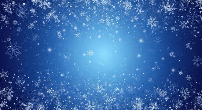 christmas background with snowflakes