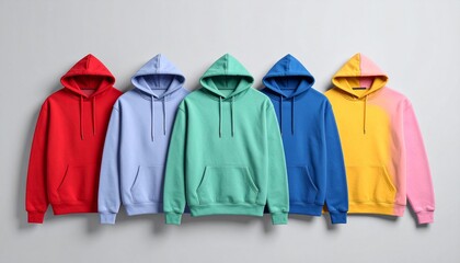 colorful shirts in a row