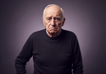 Obraz premium A Portrait of an old man with a melancholic expression