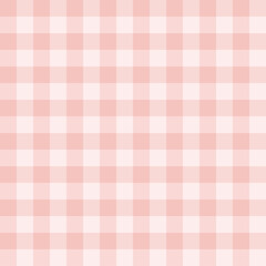 Soft Pink Gingham Seamless Pattern – Light Pastel Checkered Plaid Background, Cute Fabric Design