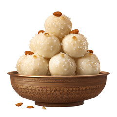 delicious sweet dessert served in a traditional bowl showcasing cultural significance and culinary art PNG image, transparent background