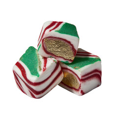 sweet colorful holiday treats PNG image, transparent background