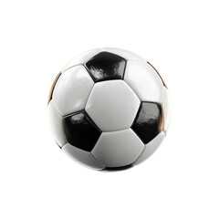 Classic Soccer Ball on Black Background
