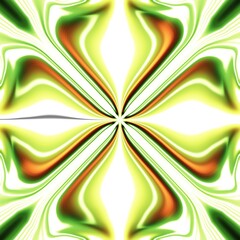 Radiant green-yellow swirl burst pattern evokes motion and intensity. Great for screens, graphics, or sci-fi decor.