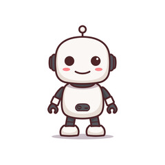 Cute Robotic Cartoon Design Very Cool