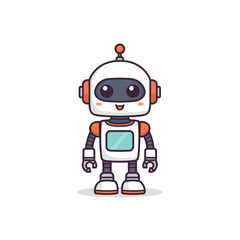 Cute Robotic Cartoon Design Very Cool