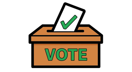 Vote election ballot box democratic process political campaign