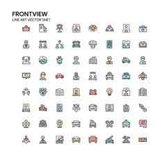 Clean Front View Mockup Illustration