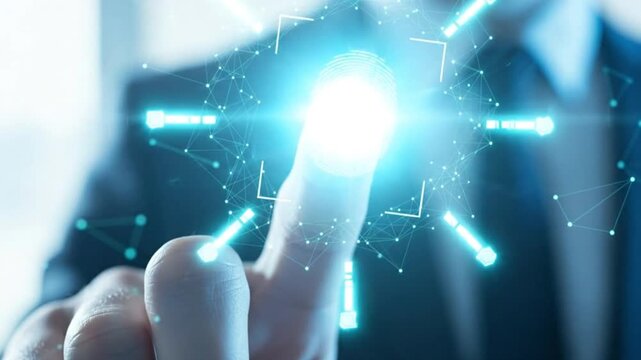 Digital fingerprint security access with advanced technology and data protection - Powered by Adobe