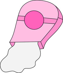 Flour in packaging illustration 