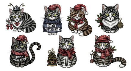 Festive Christmas Elements Collection.