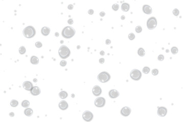 Illustration of Clear Water Droplets with Transparent Background for Product Mockups and Graphic Elements, Perfect for Clean Designs