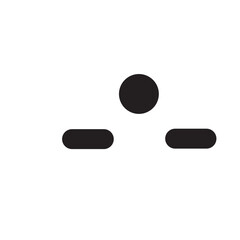 Dot with horizontal lines icon, great for bullet points, lists, or illustrating alignment, structure, and minimalist UI elements.