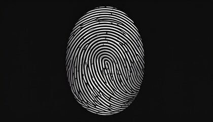 Intricate human fingerprint pattern displaying unique ridge lines and valleys for biometric security and identification.