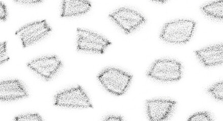 Abstract seamless pattern of hand drawn charcoal sketch shapes