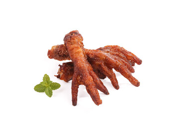 Glazed Chicken Feet with Soy Sauce - Traditional Asian Appetizer Snack Food