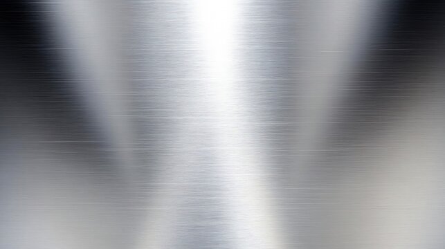 Polished aluminum alloy surface with a sleek brushed texture The surface reflects ambient light creating subtle reflections and shadows giving it a high tech and contemporary appearance