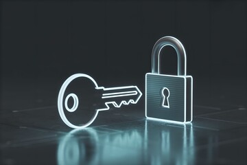 Digital key splitting into two parts for secure authentication.