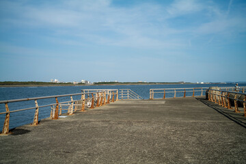 Obraz premium 秋の大磯港の風景 神奈川県大磯町