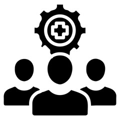 Recovery Team icon vector image. Can be used for Crisis Mangement.