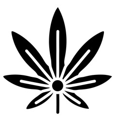Cannabis icon vector image. Can be used for Addiction.