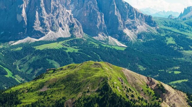 Professional 4K drone video from Mount Seceda, Italy