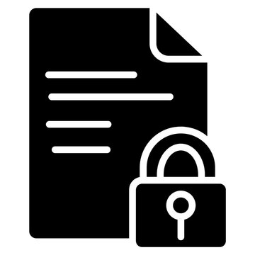 Encrypted File icon vector image. Can be used for Documents And Files.
