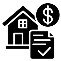 Mortgage Loan icon vector image. Can be used for Credit And Loan.