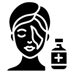 Chemical Peel icon vector image. Can be used for Dermatology.