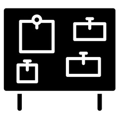 Notice Board icon vector image. Can be used for Nursing Home.