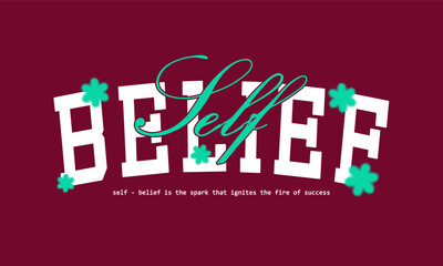 Retro typography college varsity motivational quote slogan print for graphic tee t shirt or sweatshirt - Vector