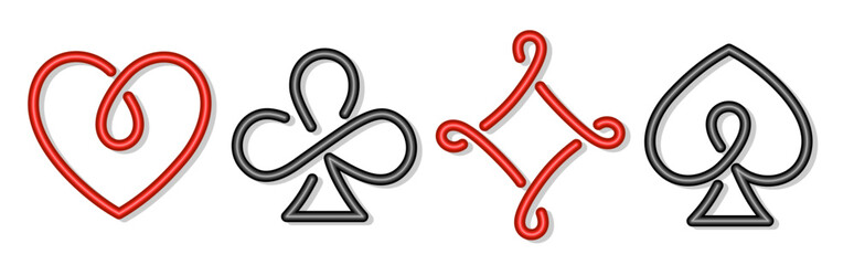 The set of Symbols a playing cards. 
