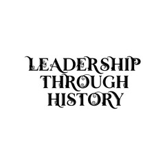 Fototapeta premium Leadership through history ornate text isolated on transparent background