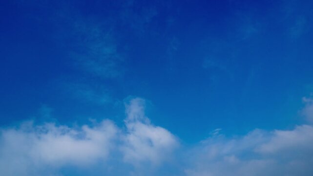 Soft airy sky with drifting clouds and smooth daylight transitions  recorded at normal speed showcasing atmospheric depth cloud motion natural lighting shifts and real time movement perfect for nature