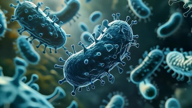 Microscopic World - Exploring the Realm of Bacteria and Viruses.