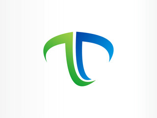 Letter T vector logo design. T concept logo