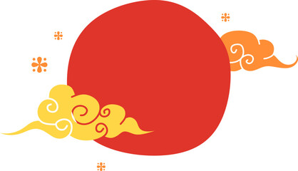 Lunar New Year Sunset With Cloud 