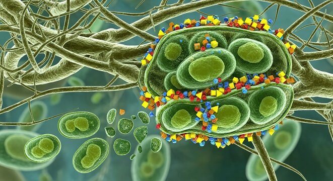 Fungal enzymes degrading algal cell wall polysaccharides