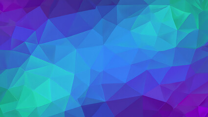 Obraz premium Abstract low poly background with vibrant blue and purple gradient