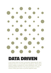 Modern abstract cover templates with inspired by data visualization. Dots and line design. Perfect for scientific reports, business analysis, infographics, and tech backgrounds. Vector format.