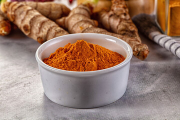 Indian tumeric cumin dry powder