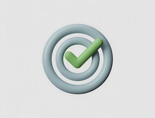 Acceptance sign above concentric rings background