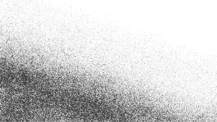 Black speckle texture gradient fading from dense to sparse on white background abstract pattern