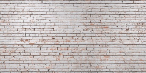 Obraz premium Wide view of a red brick wall with aged masonry, suitable for background or layout designs
