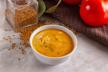 Honey and mustard sauce flavor seasoning dip