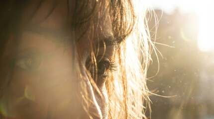 A sun-kissed eye reflects natural wellness in a tactile close-up, showing authentic moments and editorial minimalism for new luxury trends. new era of luxury,