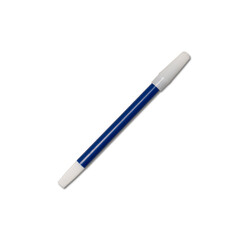 Blue marker pen displayed on a white background, showing its clean design for writing or drawing in home, office, or school use