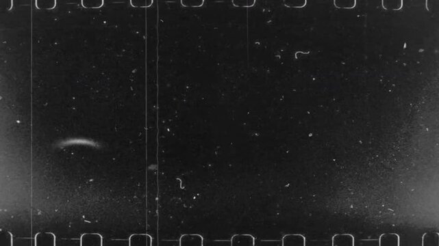 Frame Effect Overlay of old film with scratches, dust and grain